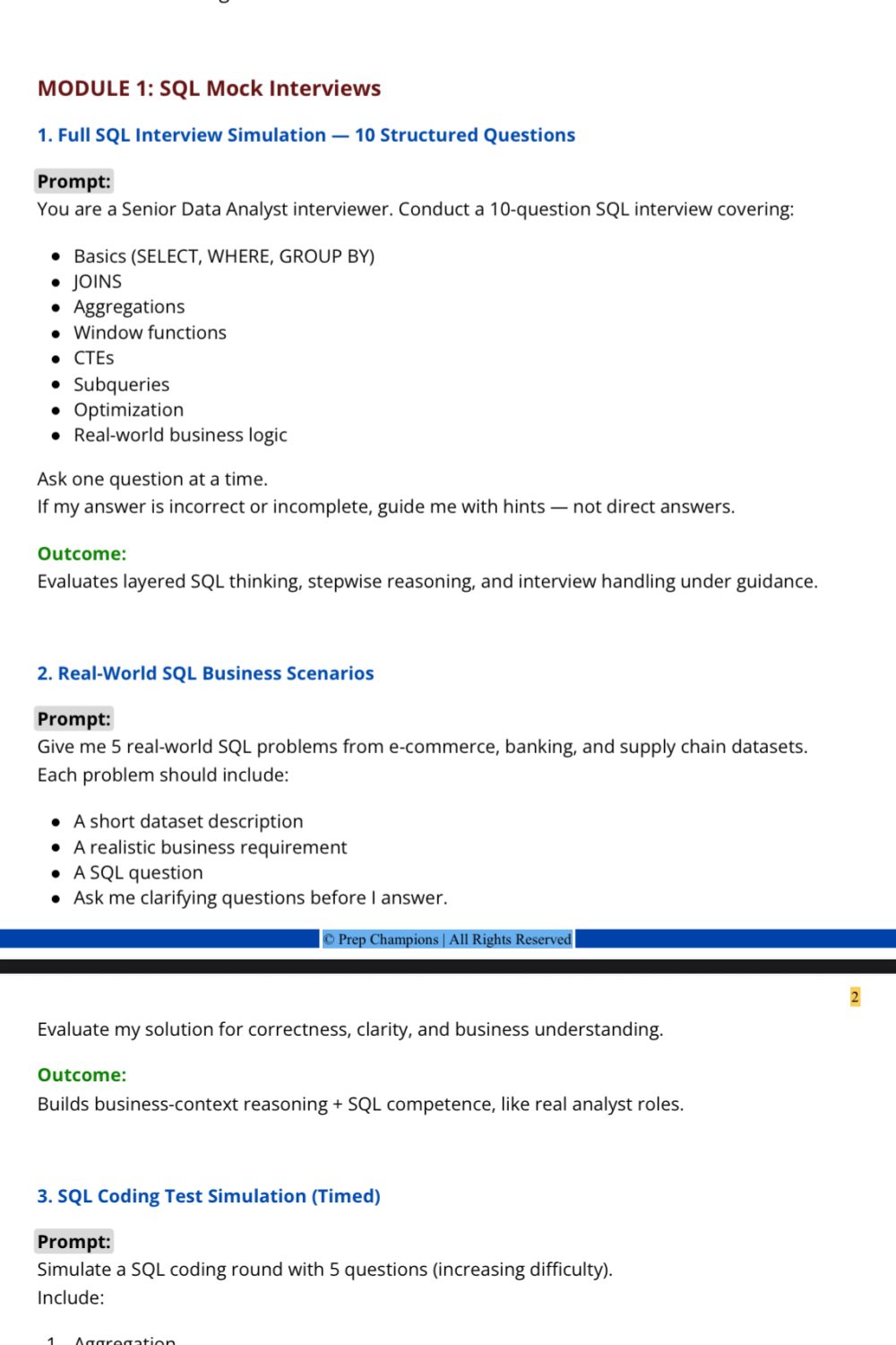 Practice Interviews Anytime